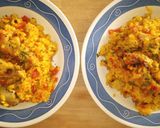 Foto del paso 8 de la receta Arroz al Horno con Alitas de Pollo y Secreto Ibérico en Fuente de Barro