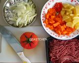 Foto langkah ke 1 dari resep Bistik Sapi Cincang Pedas.