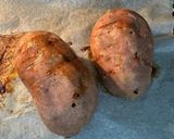 Töltött 'vegán' édesburgonya recept fázis 4 fotója