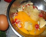 Foto del paso 5 de la receta: Morrón relleno 3 quesos (a las brasas)