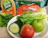 Hình bước làm 1 của món Salad cuộn