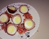 A picture of step 3 of Scotch eggs.