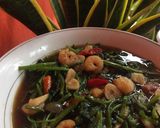 Foto langkah ke 10 dari resep Cah kangkung udang.