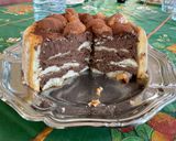 Une image de l'étape 21 de Charlotte chocolat noisette au mascarpone.