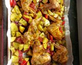 Tepsis krumpli sült csirkeszárnyal recept fázis 4 fotója