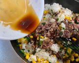 A picture of step 4 of Beef Rice on the Family Dinner Table.