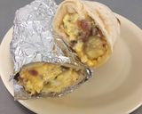 A picture of step 9 of Breakfast Burritos.