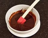 A picture of step 2 of Fudge Brownies with Whipped White Chocolate Coffee Ganache Frost.