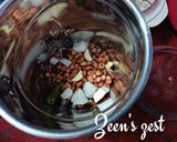 A picture of step 1 of Peanuts and Fresh Coconut Chutney.