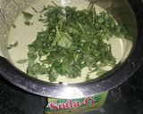 A picture of step 1 of Spinach dhokla.