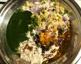 A picture of step 1 of Mint Thalipeeth.
