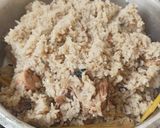 A picture of step 3 of Kebuli Rice with Chicken.
