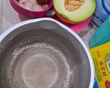 Foto langkah ke 1 dari resep Puding Buah Melon.
