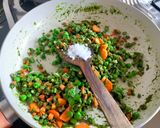 A picture of step 4 of Thai Veg. Green Curry.