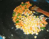 A picture of step 3 of Egg fried Rice with mayo garlic sauce.