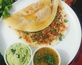 A picture of step 9 of Instant Rava Masala Dosa.