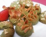 Foto langkah ke 10 dari resep Cookies Matcha Almond surprise Mama.