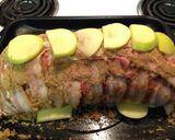 A picture of step 5 of Apple cinnamon bacon wrapped pork shoulder.