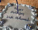 صورة لخطوة 4 من وصفة كعكة عيد ميلاد زرقاء