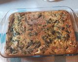 A picture of step 5 of Crustless Spinach and Feta Pie.