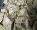 A picture of step 1 of Chilli Jackfruit.