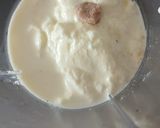 A picture of step 1 of Mint salty lassi/ savory lassi.