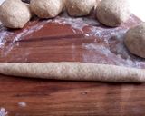Foto langkah ke 6 dari resep Almonds Flaky Heart Shaped Bread #pr_tirotiii.