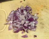 A picture of step 2 of Bruschetta Picada.