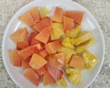 Foto langkah ke 3 dari resep Healthy Snack (Buah toping madu).