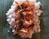 Nasi bakar isi ayam suwir kemangi