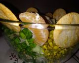 A picture of step 4 of Vegan, tropical sprouts burrito bowl.