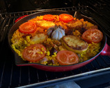 Foto del paso 7 de la receta: Arroz al horno de carne de pavo en sartén de hierro