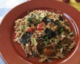 Foto del paso 10 de la receta: Tallarines de setas y castañas con setas y alga wakame