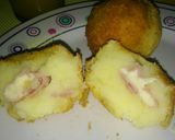 Foto del paso 14 de la receta: Bomba de papas rellenas de jamón y queso!!!