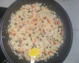 Foto langkah ke 6 dari resep Nasi sosis sayur kukus sehat (bekal sekolah buat ahboys).