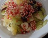 A picture of step 2 of Ramadhan special fruit chat.