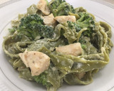 Foto del paso 6 de la receta: Pasta de espinaca estilo Alfredo (bajo en grasa y a mi manera)