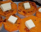 Foto del paso 7 de la receta: Zapallo al horno en rodajas con jamón y queso