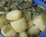 Foto del paso 2 de la receta Judías verdes con patata, ajos y pimentón😋