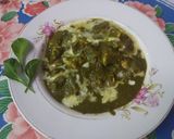 A picture of step 10 of Palak paneer.