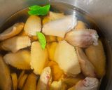 รูปขั้นตอนการทำที่ 2 ของ ไก่ต้มซีอิ๊ว สูตรครัวบ้านพิม