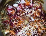 A picture of step 6 of Moong dal chilla.