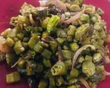 A picture of step 3 of Quick bhindi fry.