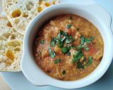 A picture of step 7 of Vickys Spiced Red Lentil & Chicken Soup GF DF EF SF NF.