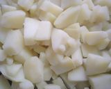 Foto del paso 1 de la receta: Ensalada Primavera con arroz y panchos (salchichas)