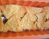 A picture of step 3 of Nachos lasagna.