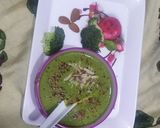 A picture of step 9 of Broccoli almonds creamy soup.