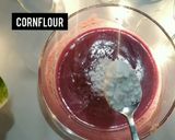 A picture of step 2 of Anaardana jelly heart.