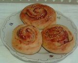 Burgonyás, baconös, sajtos csiga szezámmaggal recept fázis 7 fotója