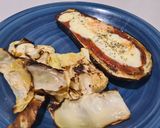 Foto del paso 3 de la receta: Berenjena a la napolitana con repollo al horno 🍆💜